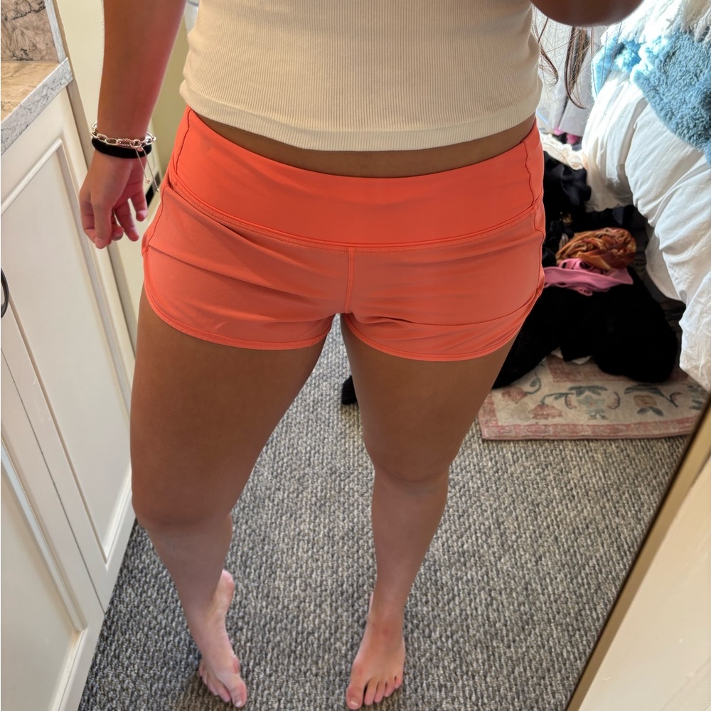 Vintage Lululemon Coral Speed Up Shorts